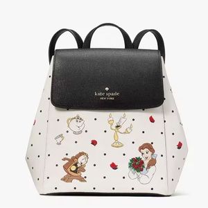 MAKE AN OFFER NWT Disney Kate Spade New York Beauty And The Beast Flap Backpack